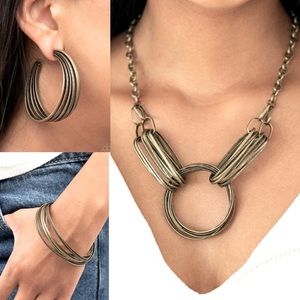 3pc. Brass Necklace Set. NWT